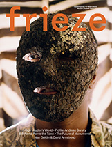 Frieze art magazine, October 2025 cover