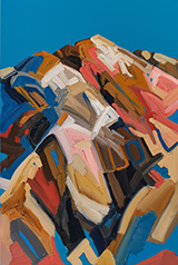 Andy Woll colorful mountain painting on exhibition at Night Gallery in Los Angeles November 22 - January 10 2026 112425