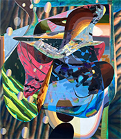 Abstract painting by Benjamin Britton on exhibition at Marcia Wood Gallery in Atlanta, Georgia, December 5 - January 24, 2026, 111425