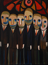 Early painting by Faith Ringgold on exhibition at Jack Shainman Gallery in Tribeca New York, November 14 - January 24, 2026, 110725