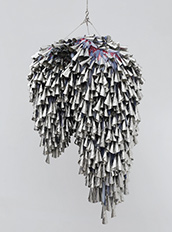 Artwork by Marie Watt on exhibition at Marc Straus gallery in Tribeca district of New York, October 10 - December 20, 2025, 110725