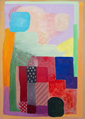 Abstract painting by Robert Natkin on exhibition at Sundaram Tagore gallery in Chelsea district of New York, October 25 - December 20, 2025, 112525