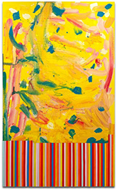 Benjamin Terry abstract painting in Water Lilies at Galleri Urbane in Dallas Texas February 24 to March 28 2026, 030826
