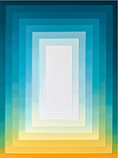 Cade Jarvis painting painting in Portals at Casco Bay Artisans in Portland Maine March 12 to April 6 2026, 032426