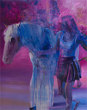 Chloe Early painting on exhibition in Futures at Corey Helford Gallery in Los Angeles February 21 to Narch 28 2026 022026