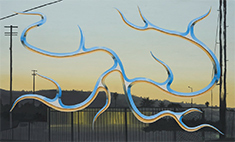 Cosmas and Damian Brown painting in Hard Body Soft at Good Mother Gallery in Los Angeles February 21 to March 21 2026, 031726