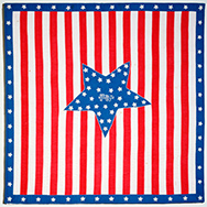 Unknown artist crib quilt in America 250 Common Threads at Crystal Bridges Bentonville Arkansas March 14 to July 27, 2026, 032326