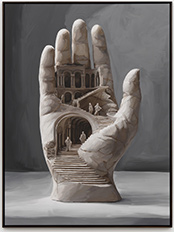 Daniel Arsham painting in Various Thoughts at Perrotin New York March 5 to April 11 2026, 031126