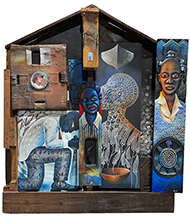 Daniel Minter mixed media artwork in Maine A Force within American Art 1890 to 2026 opening February 7 2026 012826