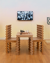 Dmitri Obergfell painting in The Idiot’s Defense at David B Smith Gallery in Denver Colorado March 7 to April 18, 2026