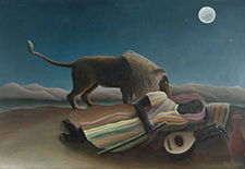 Henri Rousseau painting on exhibition in A Painter's Secrets at The Barnes in Philadelphia through February 22 2026 012326