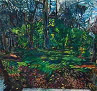 Jonathan Allmaier landscape painting in Blackbird qua Blackbird at James Fuentes gallery in Tribeca New York March 12 to April 3 2026, 012026