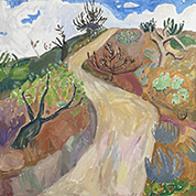 Kelly Carmody landscape painting in Vacation at Grenning Gallery Sag Harbor New York January 17 to February 8 2026 011526