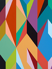 Odili Donald Odita abstract painting in Shadowland at David Kordansky Gallery New York Chelsea January 15 to February 28 2026 011526
