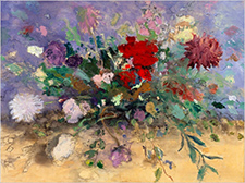 Sarah Meyers Brent floral painting in Fractured Beauty at Chase Young Gallery in Boston Massachusetts March 1 to April 15 2026, 031926