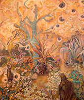 Tuan Vu painting in Ode to Slowness at Make Room gallery in Los Angeles Hollywood February 27 to March 26 2026, 031726