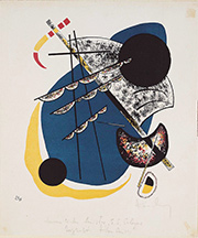 Vassily Kandinsky lithograph from 1922 in Dear Little Friend Impressions of Galka Scheyer at Norton Simon Museum in Pasadena California February 20 to July 20 2026 022026