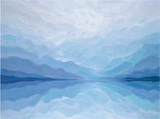 Carole Barrer painting in Resonance at Harris Harvey Gallery in Seattle Washington May 2 to 30 2026