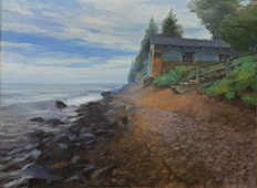 Dan Mackerman painting in Nature Narratives at Groveland Gallery in Minneapolis Minnesota May 16 to June 27 2026