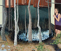 Eli Hill painting in Internal Weather at Harkawik gallery in Tribeca New York City March 27 to April 25 2026