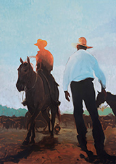 GL Richardson painting in The New West at LewAllen Galleries in Santa Fe New Mexico April 24 to May 23 2026