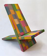 Joe Ferriso painted chair in Lost & Found at Eleanor Harwood Gallery San Francisco California March 14 to April 25 2026