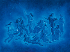 Kent Monkman painting in Kent Monkman: History is Painted by the Victors at Akron Art Museum in Akron Ohio April 11 to August 16 2026