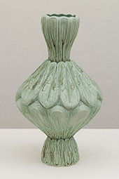 Kim Dickey glazed porcelain vase in And all the meadows wide at Robischon Gallery in Denver Colorado April 9 to April 30 2026