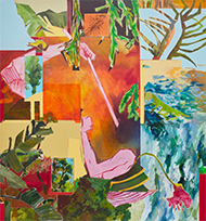 Lucia Laguna painting in Only my hair is white at Galerie Lelong in Chelsea New York May 14 to June 27 2026