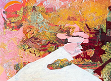 Luiza Gottschalk painting in SOL at SLAG and RX gallery in Chelsea New York April 9 to May 16 2026