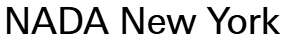 NADA New York art fair logo next fair May 13 to May 17 2026