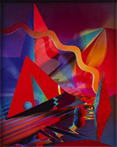 Barbara Kasten photograph in Threshold at Akron Art Museum in Akron Ohio August 8 to January 31 2027