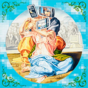 Charles Luna painting in Image and Likeness at Niza Knoll Gallery in Denver Colorado July 17 to August 30 2026