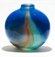 E. Kelly O'Neal glass art in Molten Horizons at Frog Hollow Craft Gallery in Burlington Vermont June 11 to July 7 2026