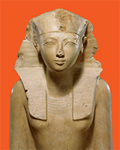 Sculpture of King in Maverick Kings Three Visionary Pharaohs of Egypt's Golden Age at Museum of Fine Arts in Boston Massachusetts September 6 to December 6 2026