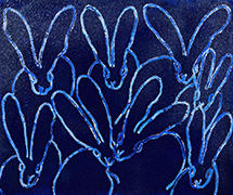Hunt Slonem painting in Dream in Color at Blue Gallery in Kansas City Missouri September 3 to 26 2026