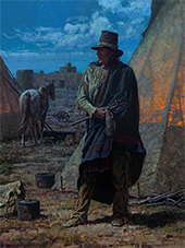 Martin Grelle painting in The Prix de West at National Cowboy & Western Heritage Museum in Oklahoma City Oklahoma June 5 to July 12, 2026