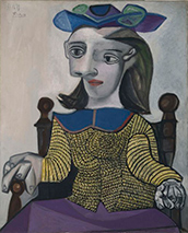 Picasso painting in Picasso-Klee-Matisse: Masterpieces from the Museum Berggruen at The Museum of Fine Arts in Houston Texas through September 13 2026