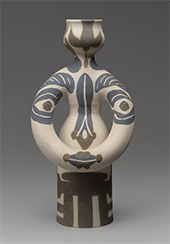 Picasso ceramic vase in Picasso Beyond the Canvas at Meadows Museum in Dallas Texas August 23 to January 24 2027