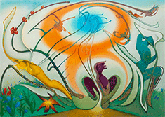 Inka Essenhigh painting in Imagining New Futures at Kavi Gupta gallery in Chicago Illinois September 19 to October 24 2026