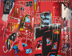 Artwork by Jean-Michel Basquiat on exhibition at Pérez Art Museum Miami in Miami Florida