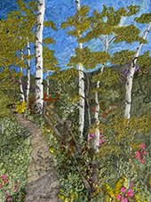 Kristy Melodia wool painting in The Mix at Niza Knoll Gallery in Denver Colorado September 4 to October 18 2026