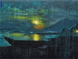 Painting by Manuel Chavajay on display at ICA Miami located in the Miami Design District in Miami Florida September 2026