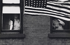 Robert Frank photograph in American Icon The US Flag in Art at National Gallery of Art Washington DC June 6 to December 6 2026