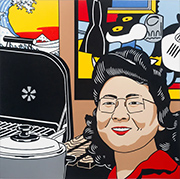 Roger Shimomura color lithograph in Roger Shimomura Select Prints at Lawremce Arts Center in Lawrence Kansas October 30 to December 12 2026