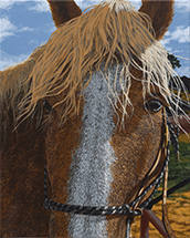 Sarah Miska painting in Happy Trails at Night Gallery in Los Angeles Sept 19 to October 31 2026