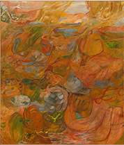 Soumya Netrabile painting in Field Conditions at Anat Ebgi Gallery in Tribeca New York Sept 9 to October 17 2026