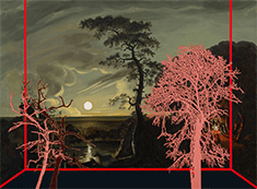 Whitney Bedford painting in Nocturnes at Secrist Beach gallery in Chicago Illinois September 11 to November 14 2026